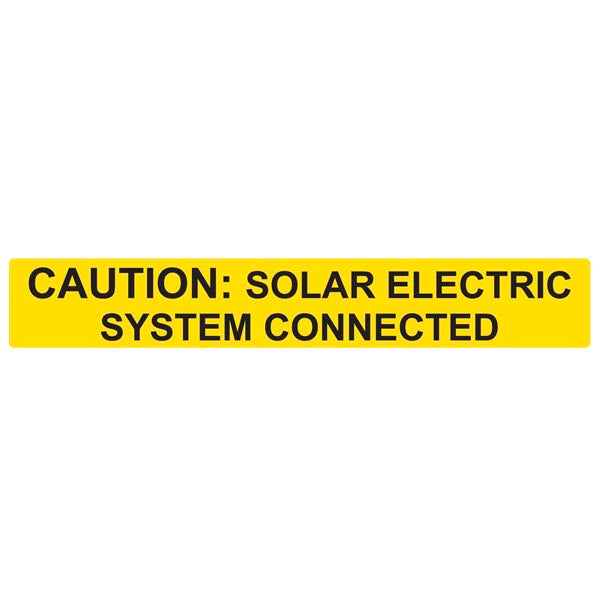 Hellermann 596-00613 Solar Electric System Caution Label