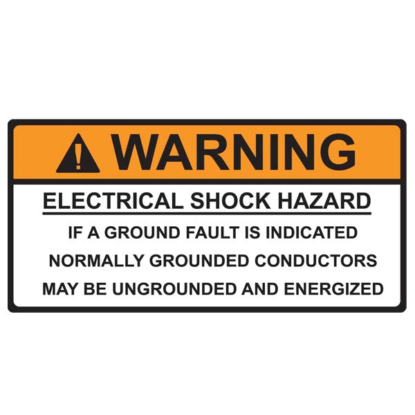 Hellermann 596-00498 Grounded Connectors Warning Label