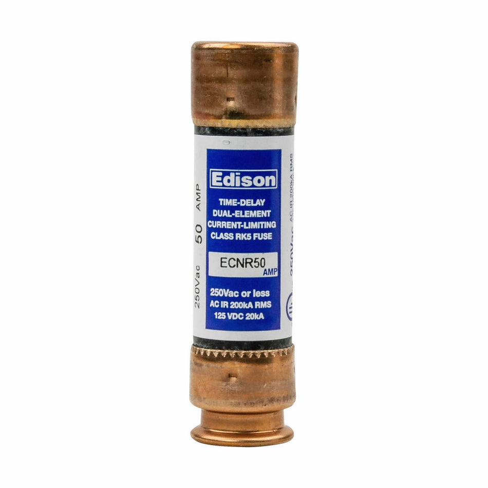 Eaton Edison ECNR50 50A 125Vdc Fuse