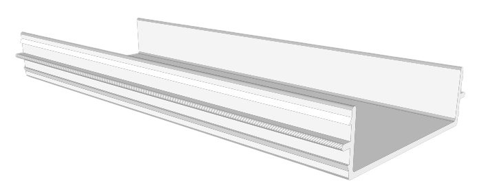 Ecolibrium ES10812 96" Wire Management EcoTray Tray