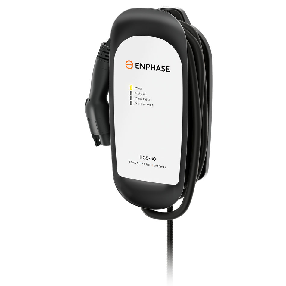 Enphase IQ-EVSE-NA-1050-0100-0100 8AWG Hardwired EV Charger 40A 240Vac