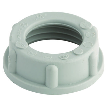 1406 Conduit Bushing, 1-1/2", Threaded, Impact Resistant, Polypropylene