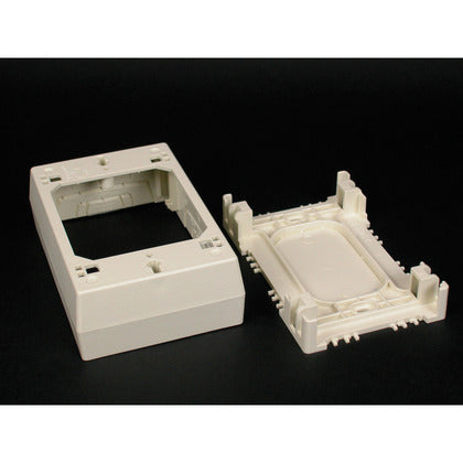 2347 Device Box, 1-Gang, 2300 Series Raceway, Ivory
