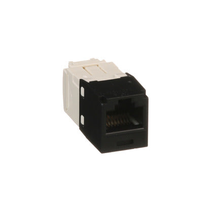 CJ688TGBL Snap In Connector, Mini-Com, TX6 PLUS UTP, Cat 6, Black