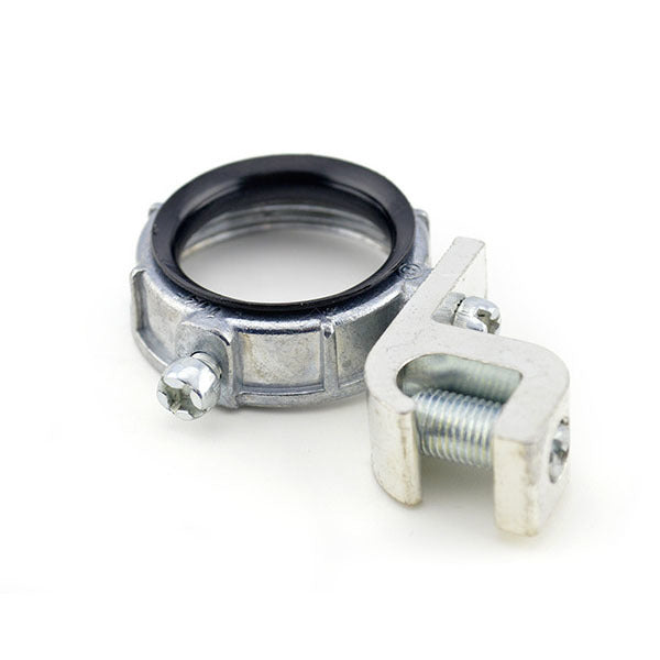 Grounding Bushing; Threaded; 1-1/4 In.; Insulated; Die Cast Zinc