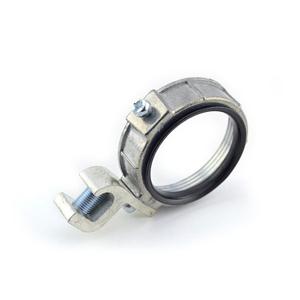 Grounding Bushing; Threaded; 2 In.; Insulated; Die Cast Zinc