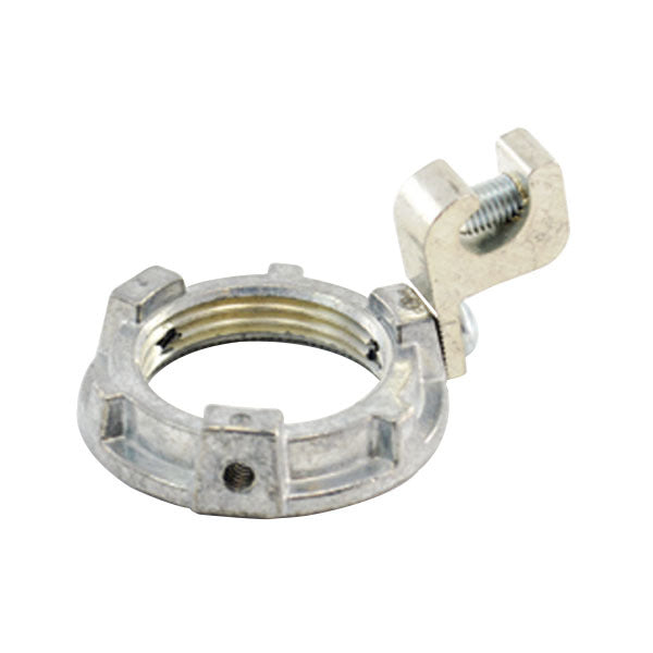 Locknuts - Bonding; 1 In.; Zinc Die Cast; Ball Burnished Mirror Smooth; Threaded