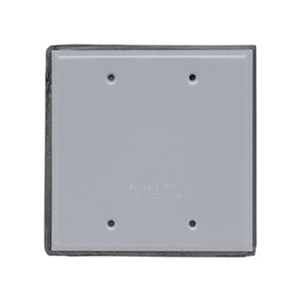 Weatherproof - Cover; 2 Gangs; Vertical Mount; Aluminum