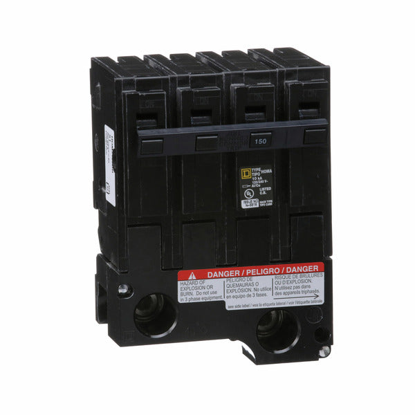 Circuit Breaker; Residential; 2 Pole; 150 A; 120/240 VAC; 10 kAIC at 120/240 VAC; Type HOM