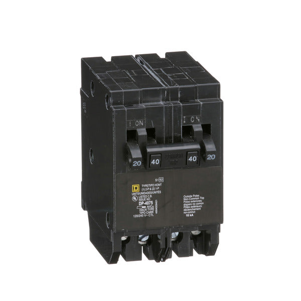 Circuit Breaker; Residential; 2 Pole; 40 A; 120/240 VAC; 10 kAIC at 120/240 VAC; Type HOM