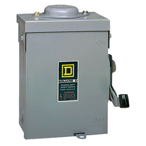 Safety Switch|Disconnect; General Duty; Fused; 30 A; 240 VAC; 2 Pole; Single Throw