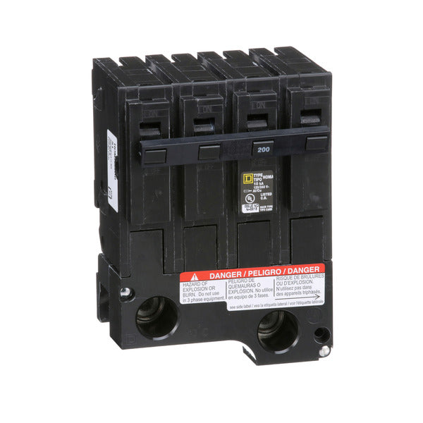 Circuit Breaker; Residential; 2 Pole; 200 A; 120/240 VAC; 10 kAIC at 120/240 VAC; Type HOM