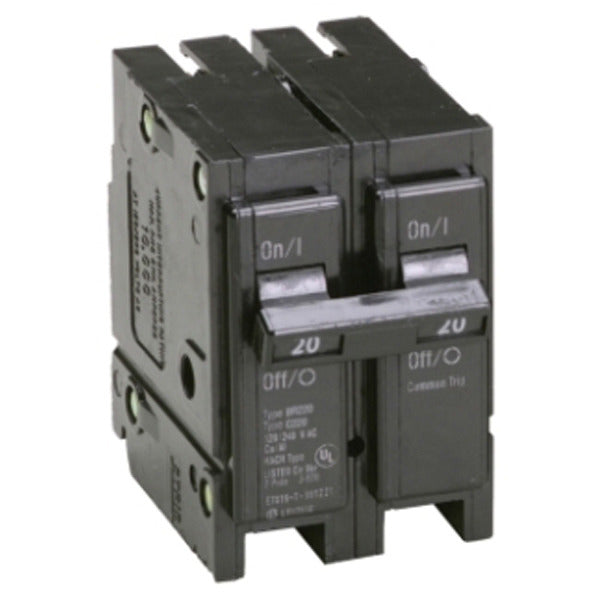 Circuit Breaker; Residential; Tandem; 20 A; 120 VAC; 10 kAIC at 120 VAC; BR