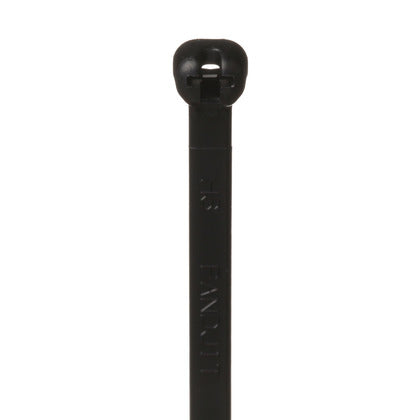 BT2S-C0 Cable Tie, Standard, 8" Long, UV Nylon, Black, 100/Pack