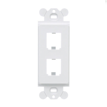 CFG2WH Mini Com Rectangular Adapter, 2-Port, White