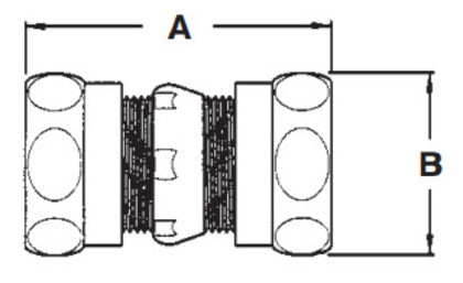 839RT EMT Compression Coupling, 4" Diameter, Raintight/Concrete Tight, Steel