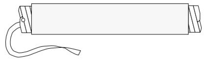 8427-12 Cold Shrink, 250 to 400 MCM, 12", Black