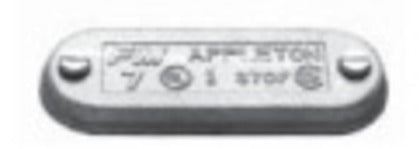170F Conduit Body Cover, 1/2", Form 7, Iron Alloy