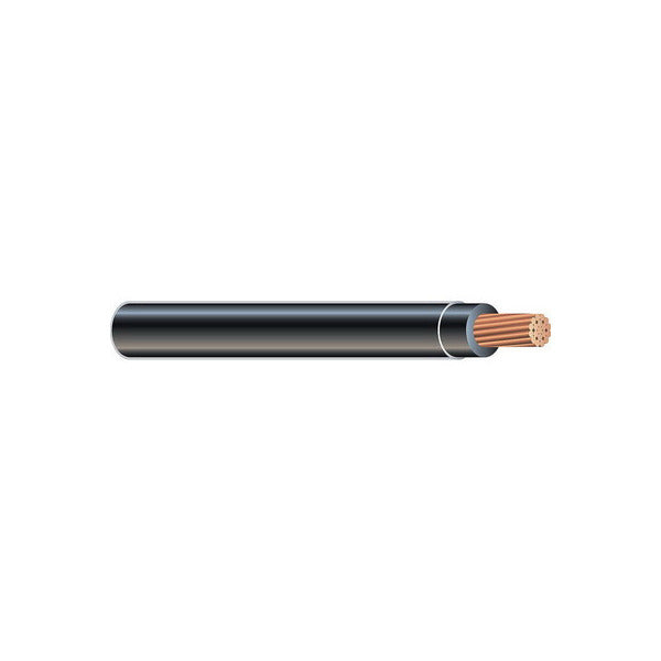 Building Wire; THHN STR; 6 AWG; 1 Conductor; Copper; Black