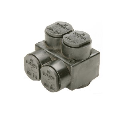 1PL42 Multi-Tap Connector, Insulated, 14 - 4 AWG, 2-Port, 1-Sided