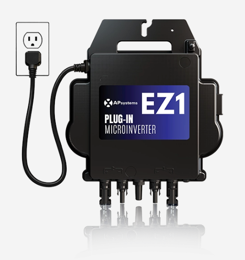 APsystems EZ1-LV-NA Dual Microinverter - 900VA 120V AC Output for DIY Systems