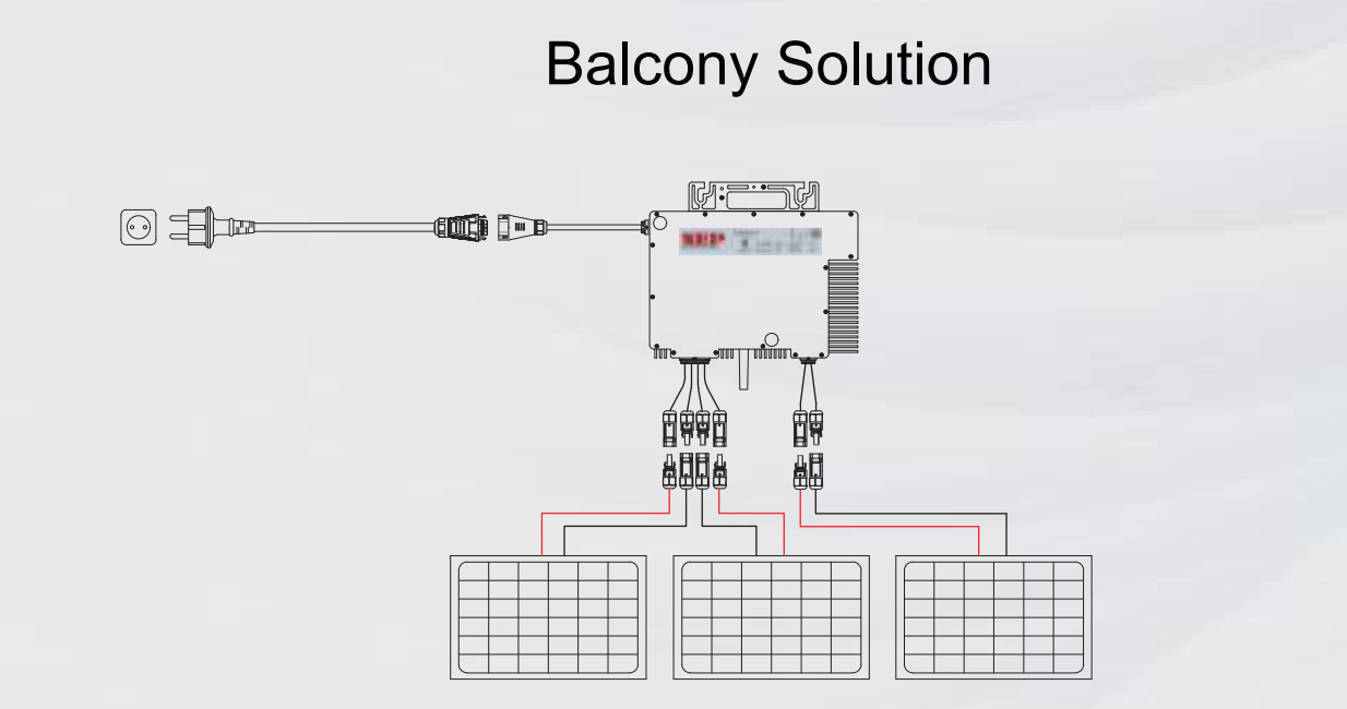 BDM-1200-LV United Stats 120V Balcony Solar Inverter