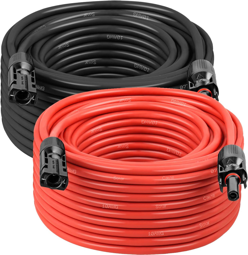 MC4 Solar Panel Extension Cable - 10AWG 50FT