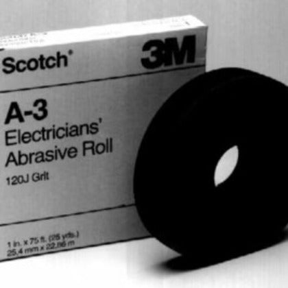 A-3 75' x 7" Electrician Abrasive Roll, 120 Grade, Aluminum Oxide