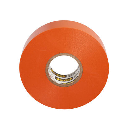 35-ORANGE-3/4X66FT Color Coding Electrical Tape, Vinyl, Orange, 3/4" x 66'