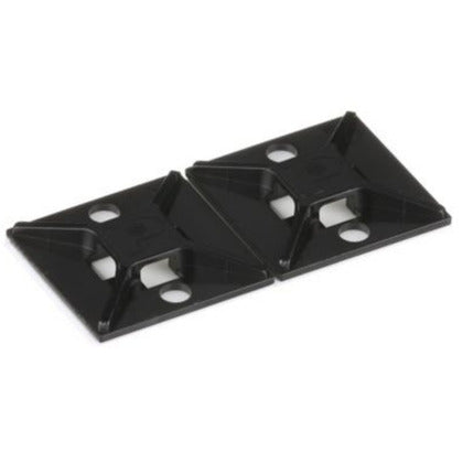 ABM2S-AT-C0 Cable Tie Mount, 1", Outdoor/High Temp, 4-Way, ABS, Black