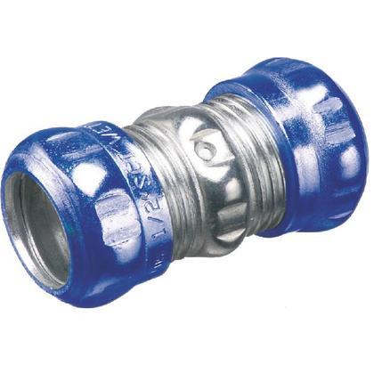 839RT EMT Compression Coupling, 4" Diameter, Raintight/Concrete Tight, Steel