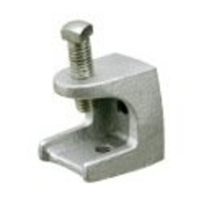 MBC27 Beam Clamp, 2", Threaded Rod Size: 3/8-16, Malleable Iron