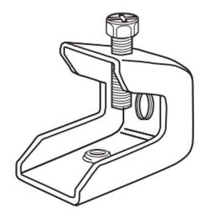 BC200 Beam Clamp, 1/4" Rod, 0.5" Max Flange