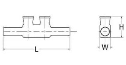 BISR2 Inline Splicer/Reducer, Insulated, 14 - 2 AWG, Clear
