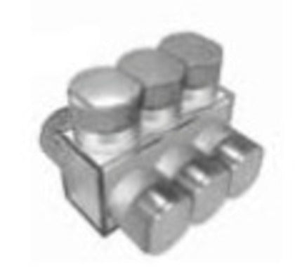 1PLD2/02 Multi-Tap Connector, 3-Port, Insulated, 14 - 2/0 AWG, Aluminum, Black