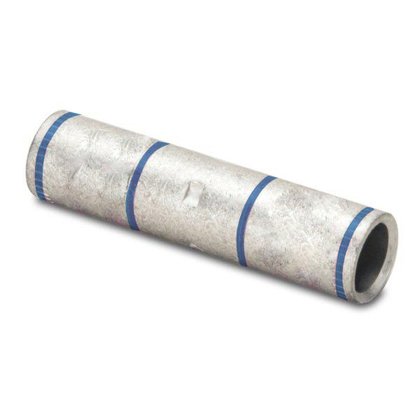 YS6C Compression Buttsplice, Copper, 6 AWG, Long Barrel