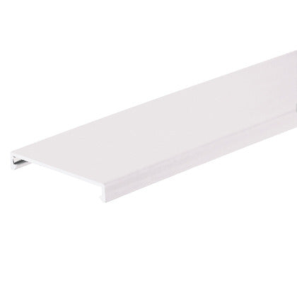 C4WH6 PANDUCT Wiring Duct Cover, 4" x 6', PVC, White