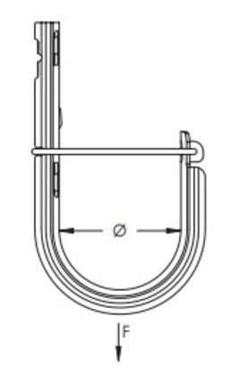 CAT21HP Cat HP J-hook, pre-galvanized, 1 5/16" dia