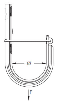 CAT32HP Cat HP J-hook, pre-galvanized, 2" dia