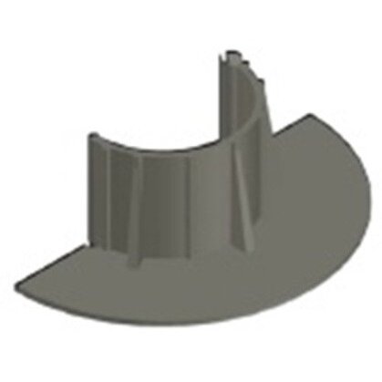 F1331 E-CURB Diameter Round, 3", Gray
