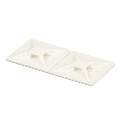 ABM112-A-D 4-Way Adhesive Cable Tie Base, 1.12", White
