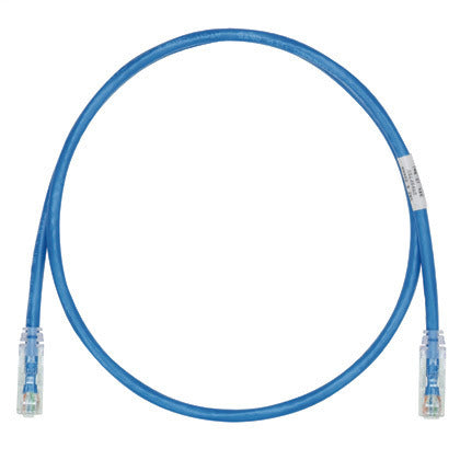 UTP28SP3BU Patch Cord, Category 6, UTP, RJ45, 28 AWG, Copper, Blue, 3'