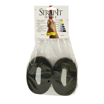 2WS12 12' Web Straps w/ Buckle, Nylon - Black, 2 Included