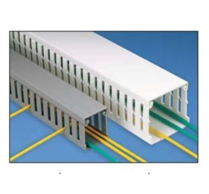 F2X2LG6 Wiring Duct,  Narrow Slot, 2" x 2" x 6', PVC, Gray