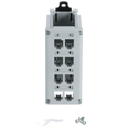 CDPP8RG Patch Panel, DIN Rail Mount, 8 Port, 5.92" H x 2.65" W x 4.6" D