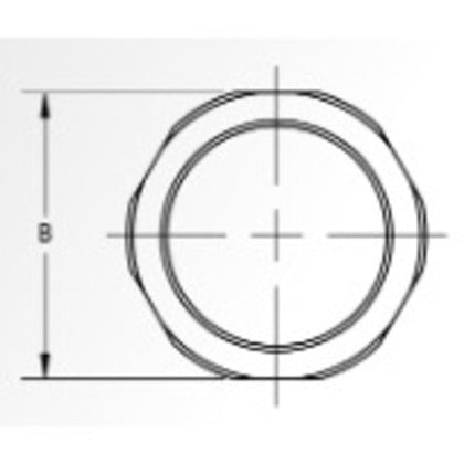 EC763US EMT Compression Coupling, 1-1/4" Diameter, Concrete Tight, Steel/Zinc