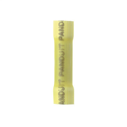 BSV10X-Q Butt Connector, Vinyl Insulated, 12 - 10 AWG, Yellow, Pack of 25