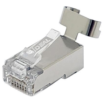 85-369 CAT6A/6/5e Shielded Feed-Thru RJ-45 for 0.048" Max. Conductors, 50/Jar