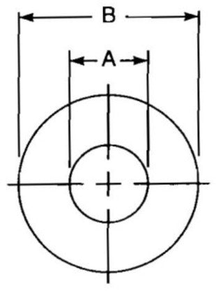 FENW38112 3/8" Fender Washer, Zinc Plated Steel