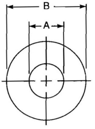 FENWS14114 Fender Washer, Stainless Steel, 1/4" X 1-1/4"